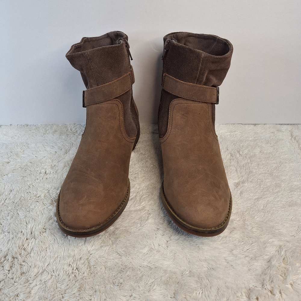 Clarks strap ankle boots.